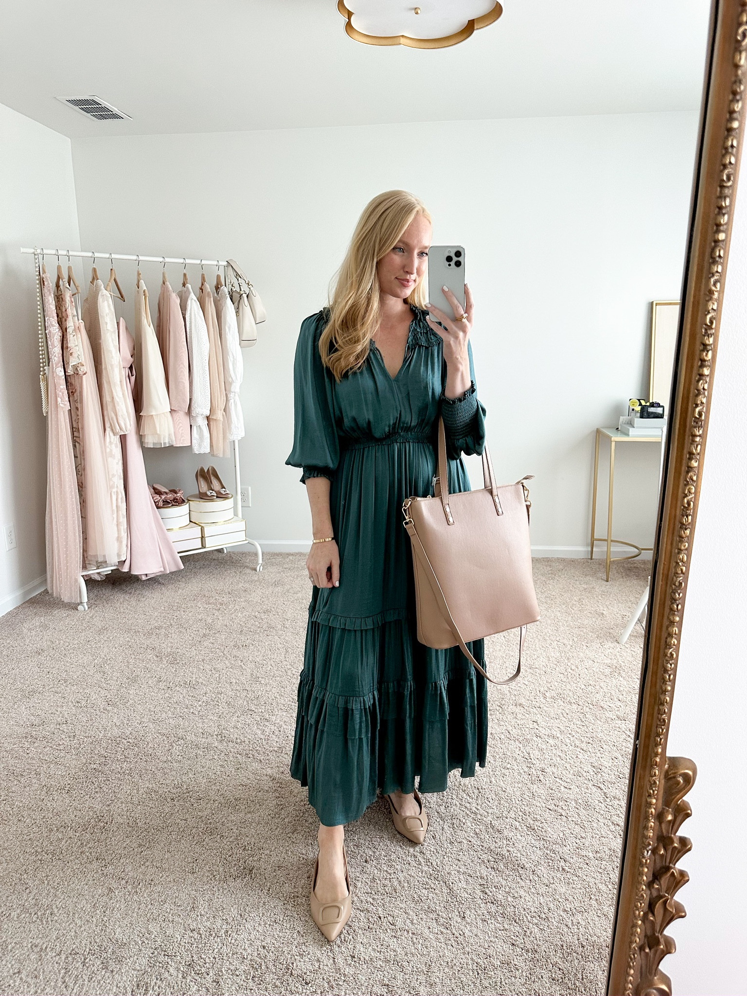 Loving this midi dress from moon River! Pair it with suede booties for a fall outfit. Currently on sale under $100 for the Nordstrom anniversary sale! 

#LTKsalealert #LTKxNSale #LTKunder100