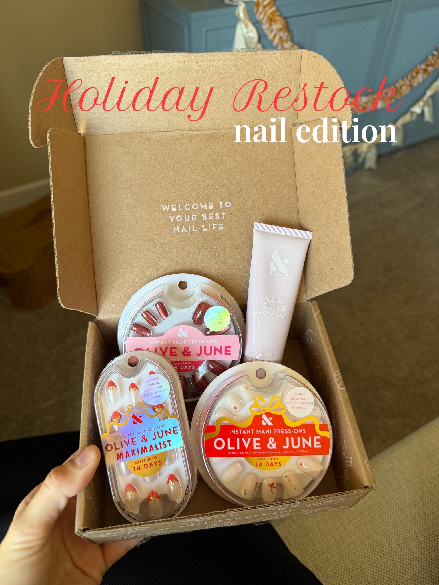 Love Olive and June’s press on sets especially for the holiday season! A more affordable way to have your nails done and festive🙌🏽🎄🎁 Holiday season, Christmas nails, stocking stuffers for her. 

#LTKHoliday #LTKselfcare #LTKGiftGuide