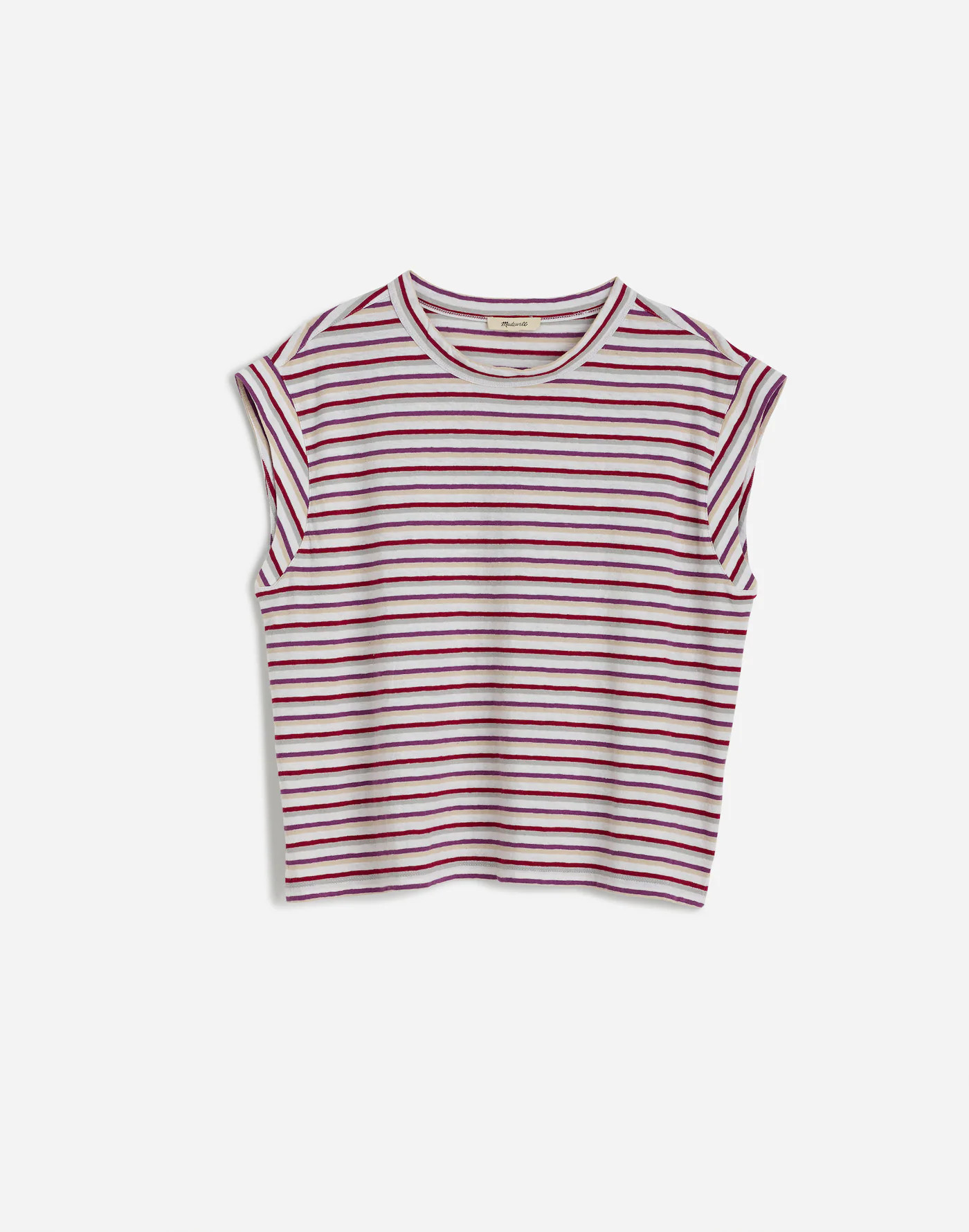 Boxy Muscle Tee in Stripe | Madewell | Madewell