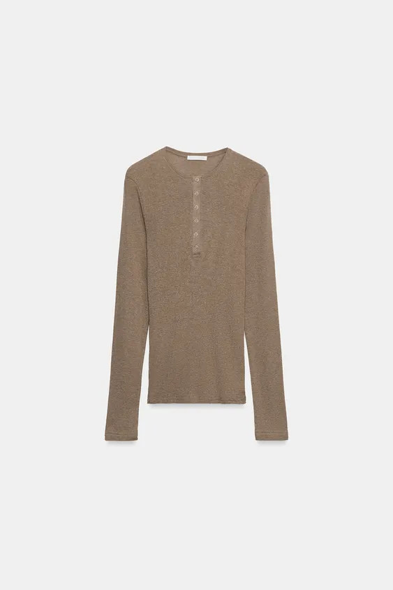HENLEY T-SHIRT | Zara US