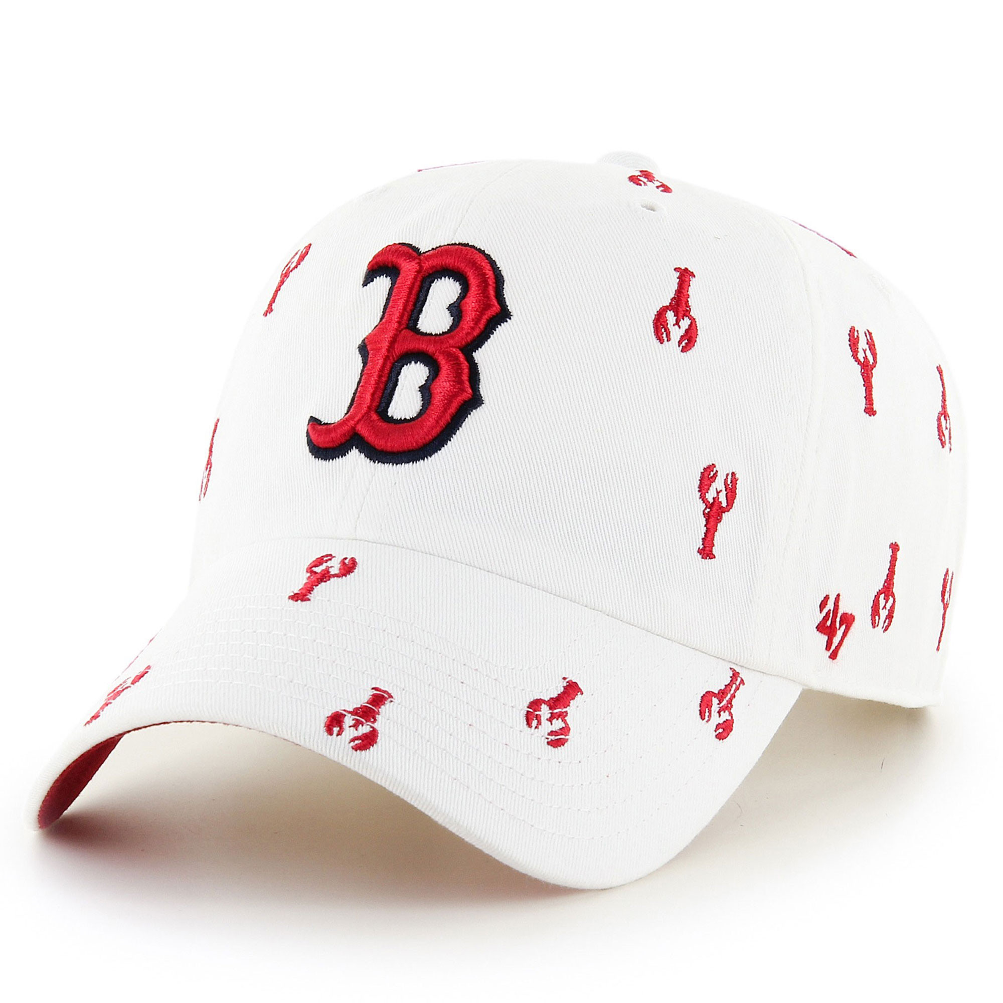 Women's '47 White Boston Red Sox Clean Up Adjustable Hat | Fanatics