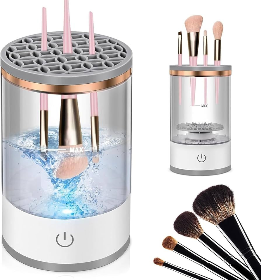 Electric Makeup Brush Cleaner Machine - Automatic Cosmetic Brush Cleaner for All Size Beauty Make... | Amazon (UK)