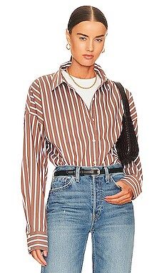 Favorite Daughter Ex-Boyfriend Shirt in Wide Stripe from Revolve.com | Revolve Clothing (Global)