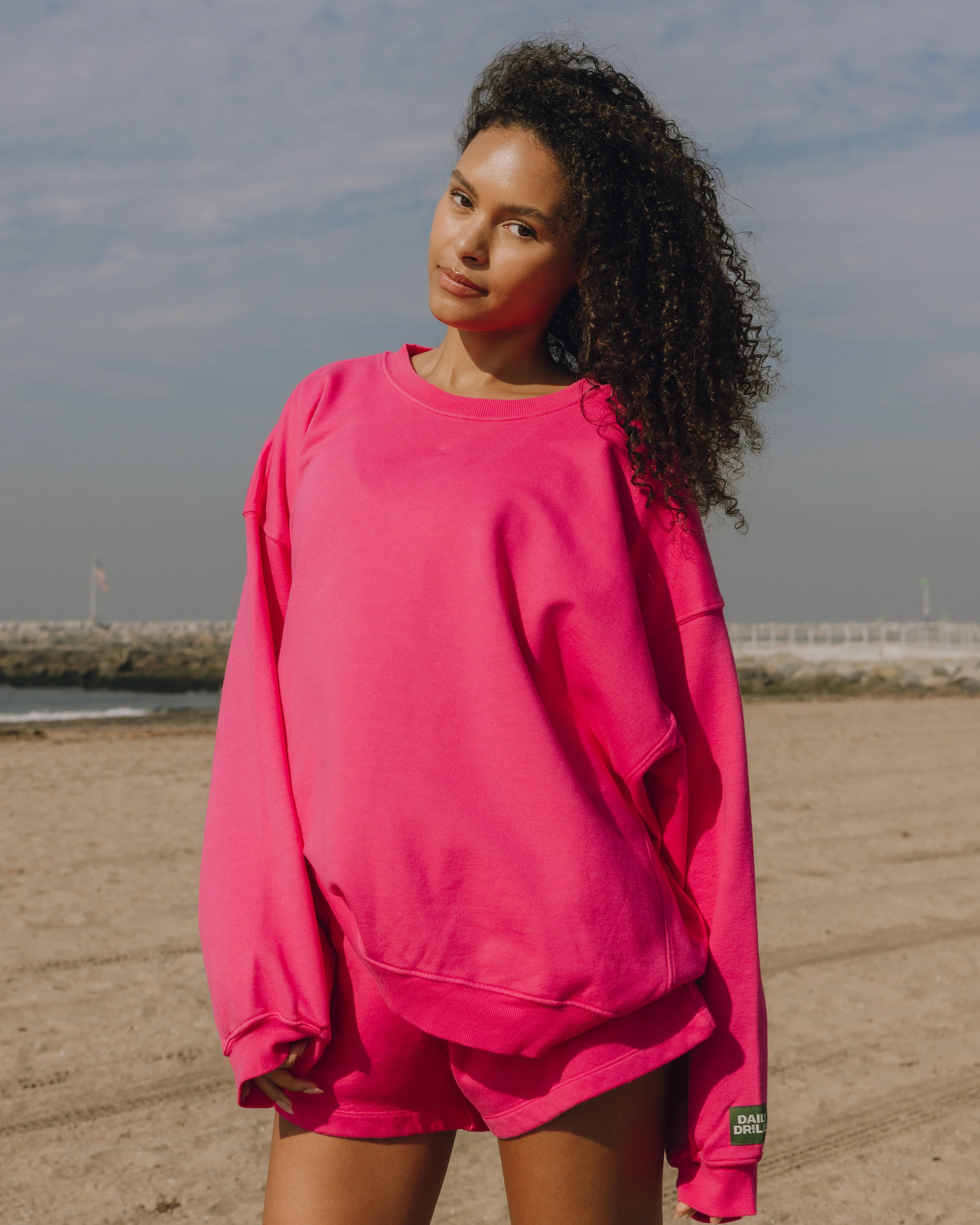 Unisex Oversized Crew - Hot Shot | Daily Drills