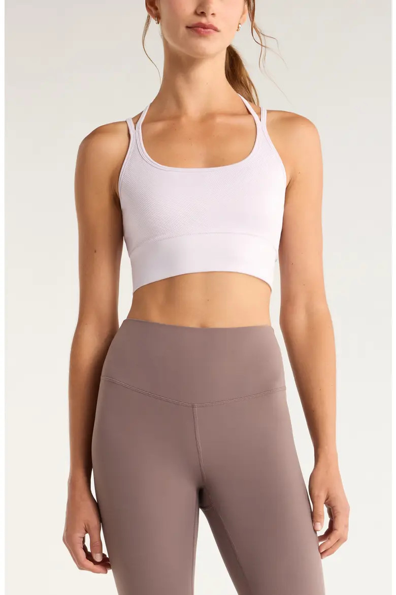 Seamless Strappy Sports Bra (Women) | Nordstrom | Nordstrom