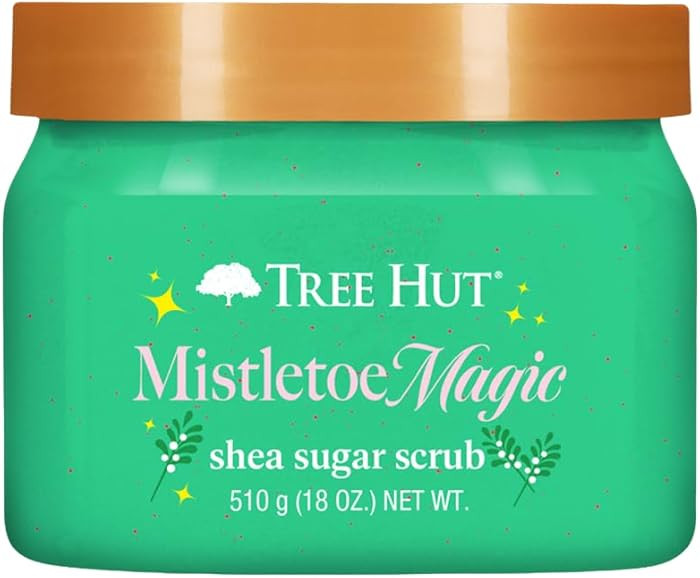 Tree Hut Mistletoe Magic Shea Sugar Scrub, Exfoliating & Hydrating Body Scrub with Shea Butter, H... | Amazon (US)