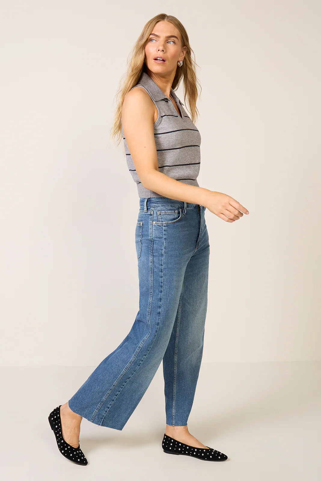 Good Skate Crop Wide Leg Jean | Evereve