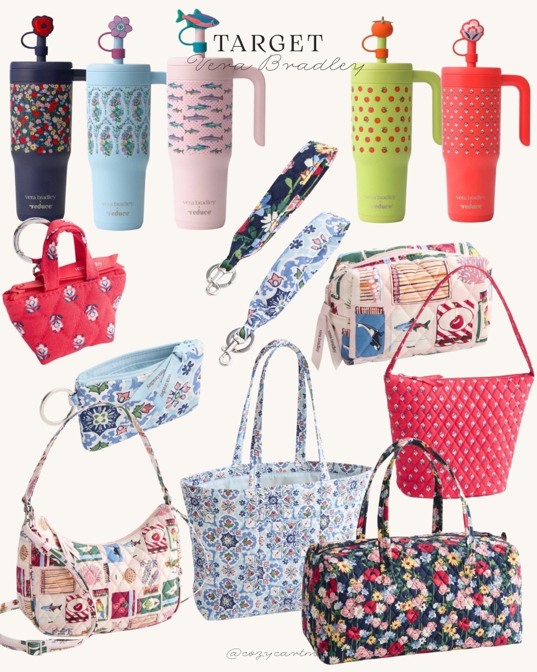 Target x Vera Bradley Collab 🐟❤️
They have so many bag keychain options and handbags. Obsessed with the tumbler options—also includes tumblers for littles! 

#LTKKids #LTKU #LTKSeasonal