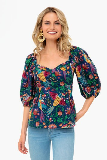 Tropical Birds Blouse | Tuckernuck (US)