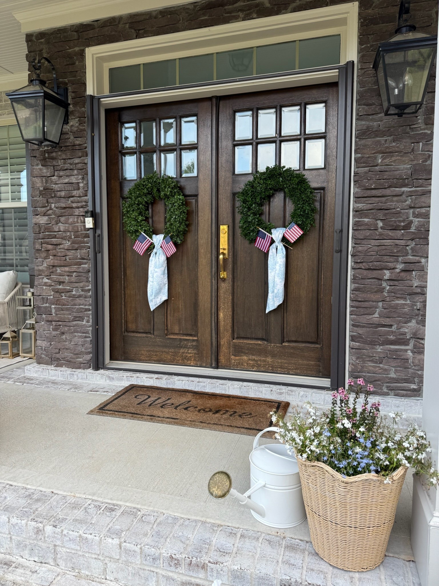 Front porch decor, perfect for the 4th! Outdoor decor // front door decor // home decor // front porch // 4th of July decor

#LTKHome #LTKSeasonal