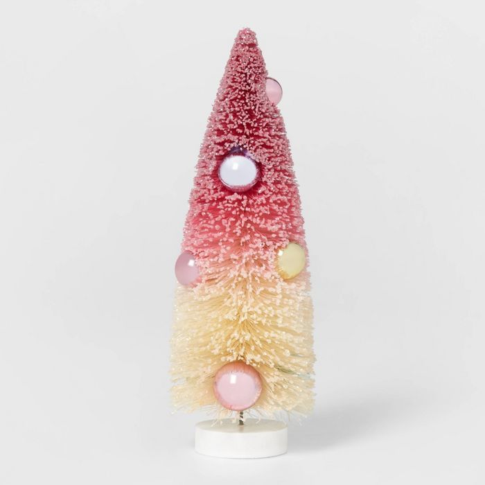 10in x 3.5in Bottle Brush Ornament Christmas Tree Decorative Figurine Red - Wondershop™ | Target
