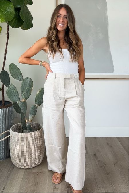 I’m a sucker for linen pants! So many fun ways to style them! Wearing size 26 regular in the bottoms and an extra small in the tank! 

#LTKSeasonal #LTKSpringSale