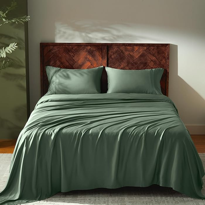 GOKOTTA King Size Sheets Set,Breathable Soft Sheets King Size,16” Pocket King Sheet with Elasti... | Amazon (US)