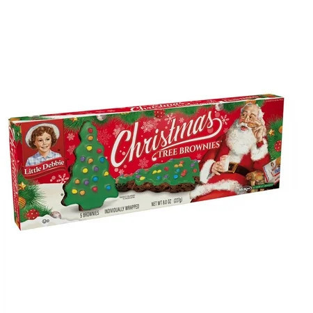 Little Debbie Christmas Tree Brownies, 8 oz, 5 Count | Walmart (US)