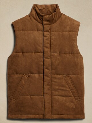 Vegan Suede Vest | Banana Republic Factory
