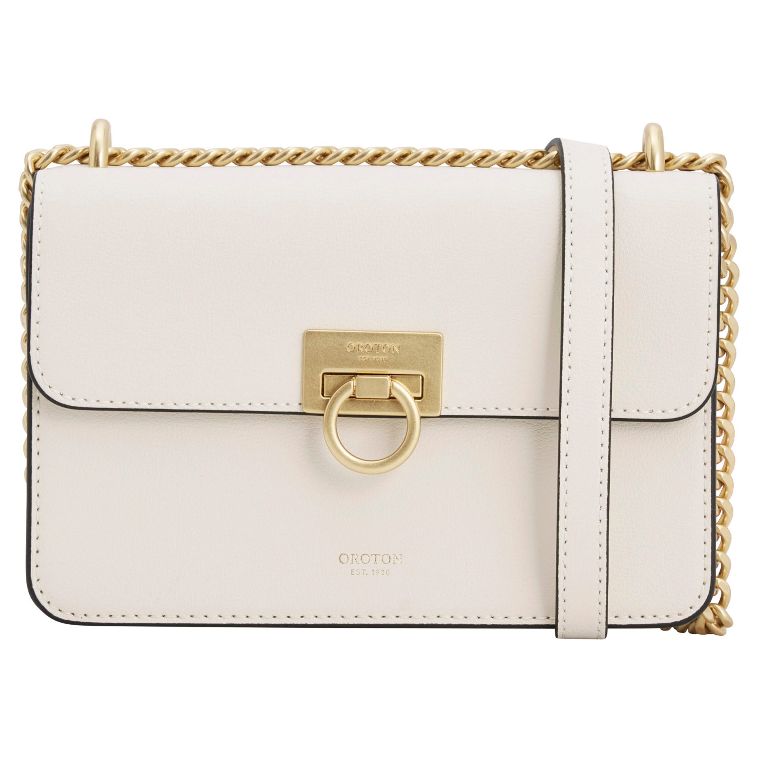 Yvette Medium Clutch Bag Cream | Oroton