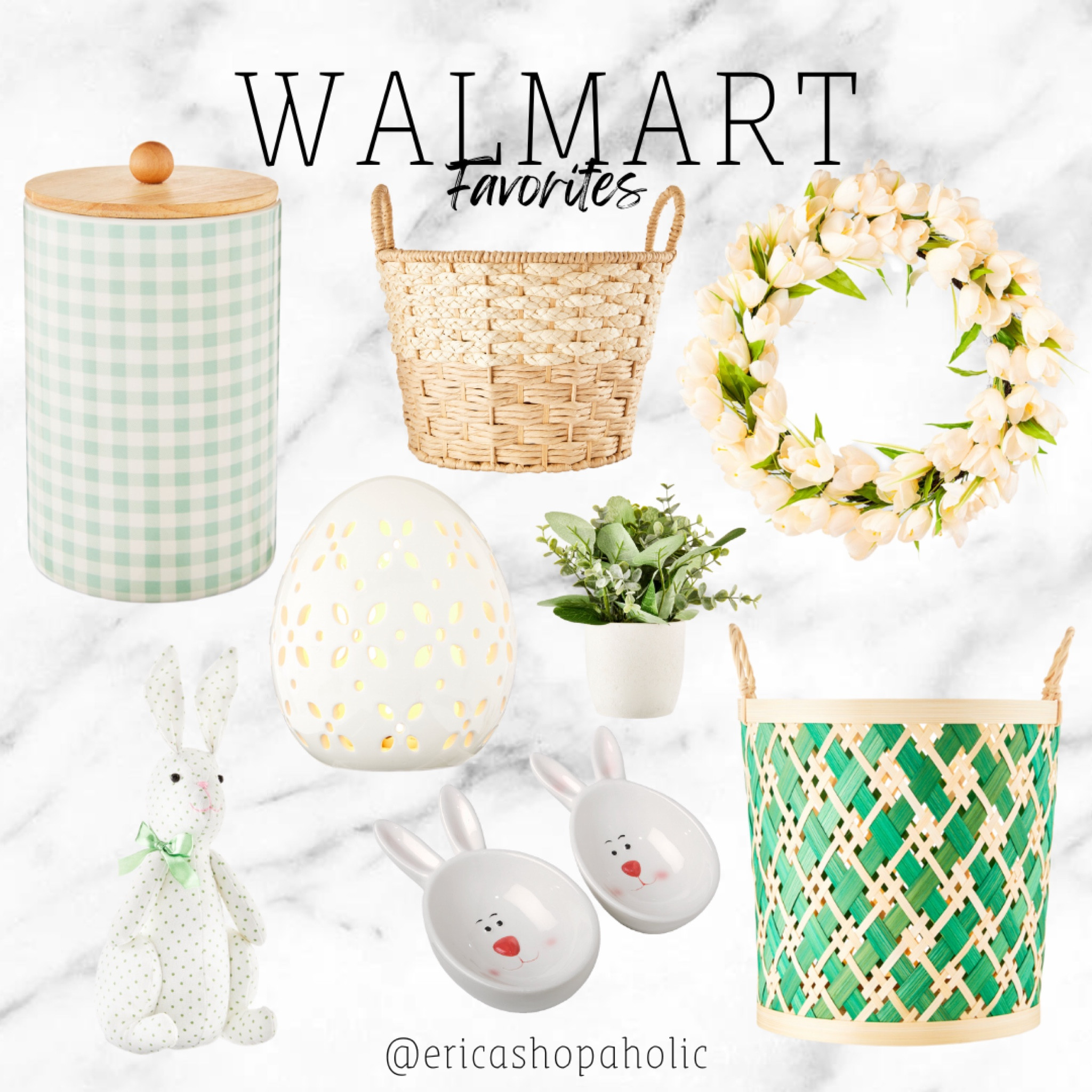 Walmart Favorites! #walmart #spring #walmartspring #easter #decor #home #decorations #interiordesign #baskets 

#LTKSeasonal #LTKhome #LTKFind