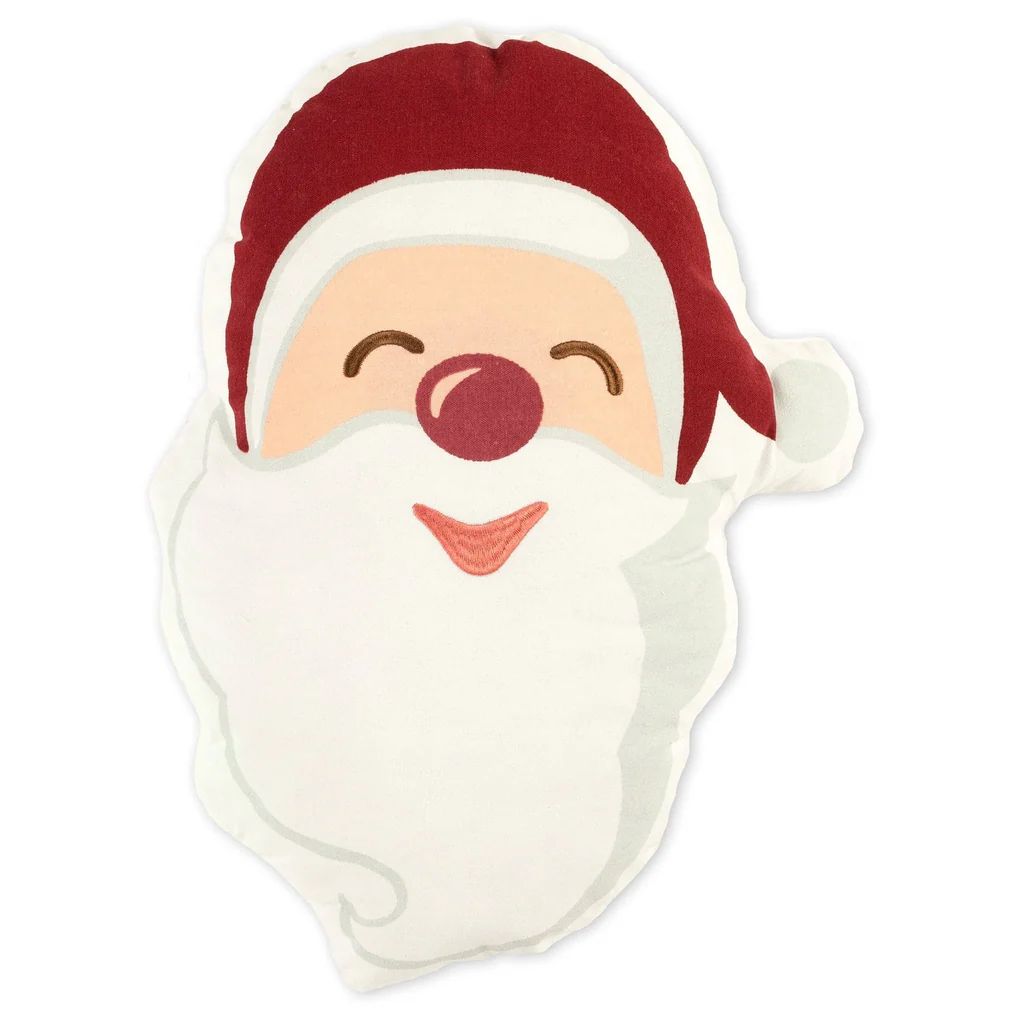 Santa Smile Decorative Pillow | Lush Decor