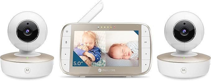 Motorola Baby Monitor - VM50G Video Baby Monitor with 2 Cameras, 1000ft Range 2.4 GHz Wireless 5"... | Amazon (US)