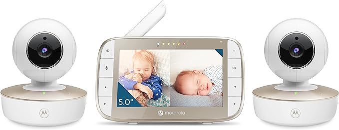 Motorola Baby Monitor - VM50G Video Baby Monitor with 2 Cameras, 1000ft Range 2.4 GHz Wireless 5"... | Amazon (US)