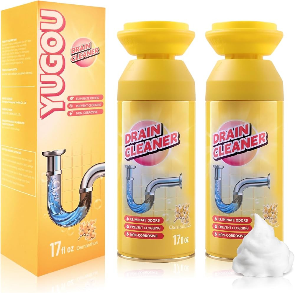 Drain Cleaner, Foaming drain cleaner, Sink Drain Cleaner and deodorizer for Kitchen Sinks, Shower... | Amazon (US)