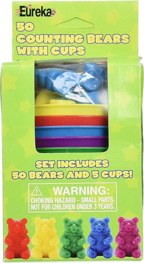 50 Counting Bears with 5 Cups | Amazon (US)