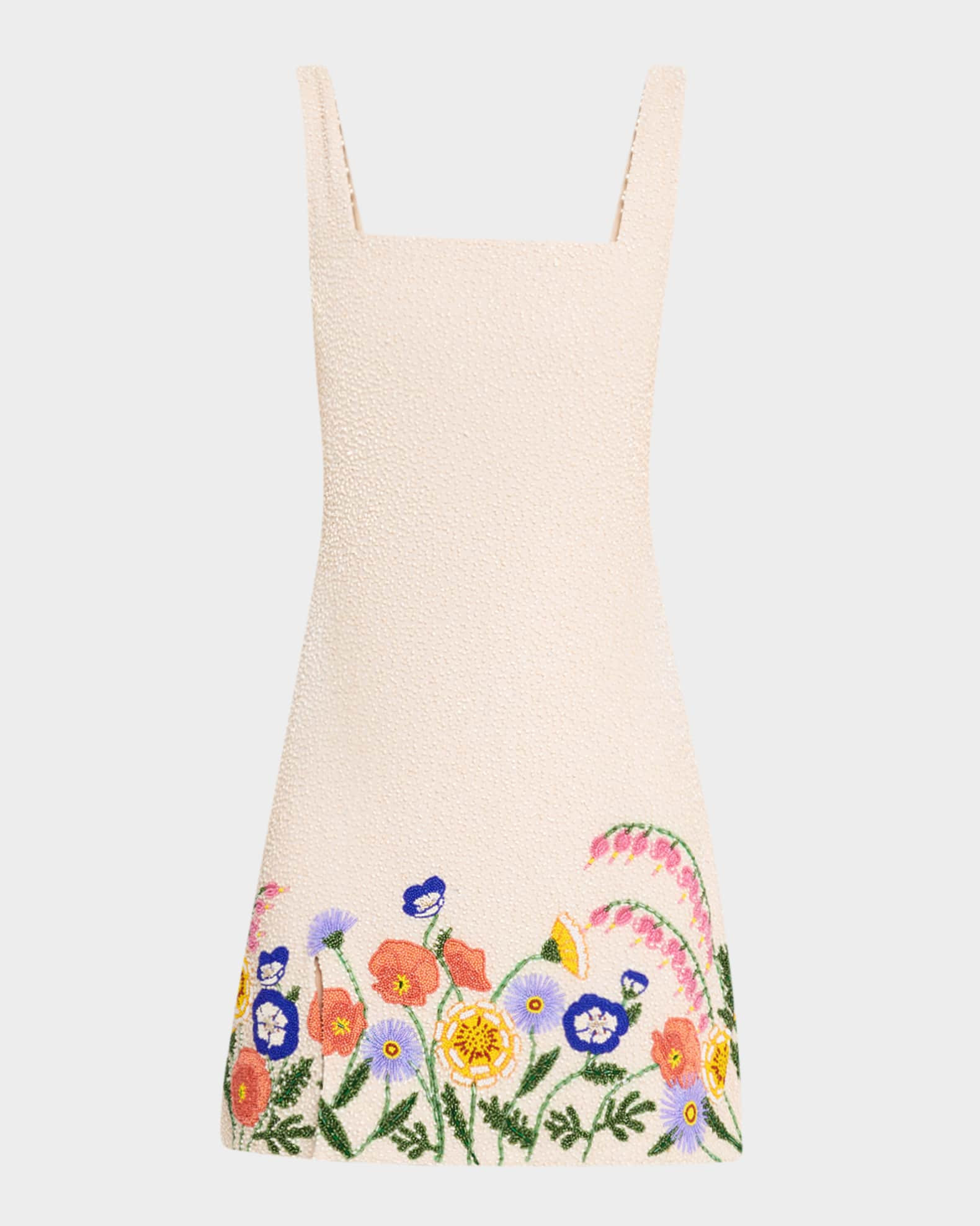 STAUD Le Sable Hand-Beaded Mini Dress | Neiman Marcus