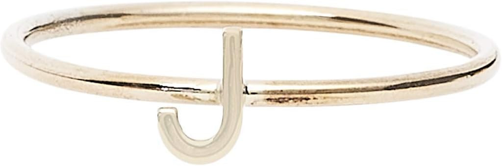BYCHARI Gold-Filled Initial Ring | Amazon (US)