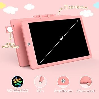 LCD Writing Tablet Doodle Board,10.5 inch Colorful Electronic Drawing Pads,Travel Gifts for Kids ... | Amazon (US)