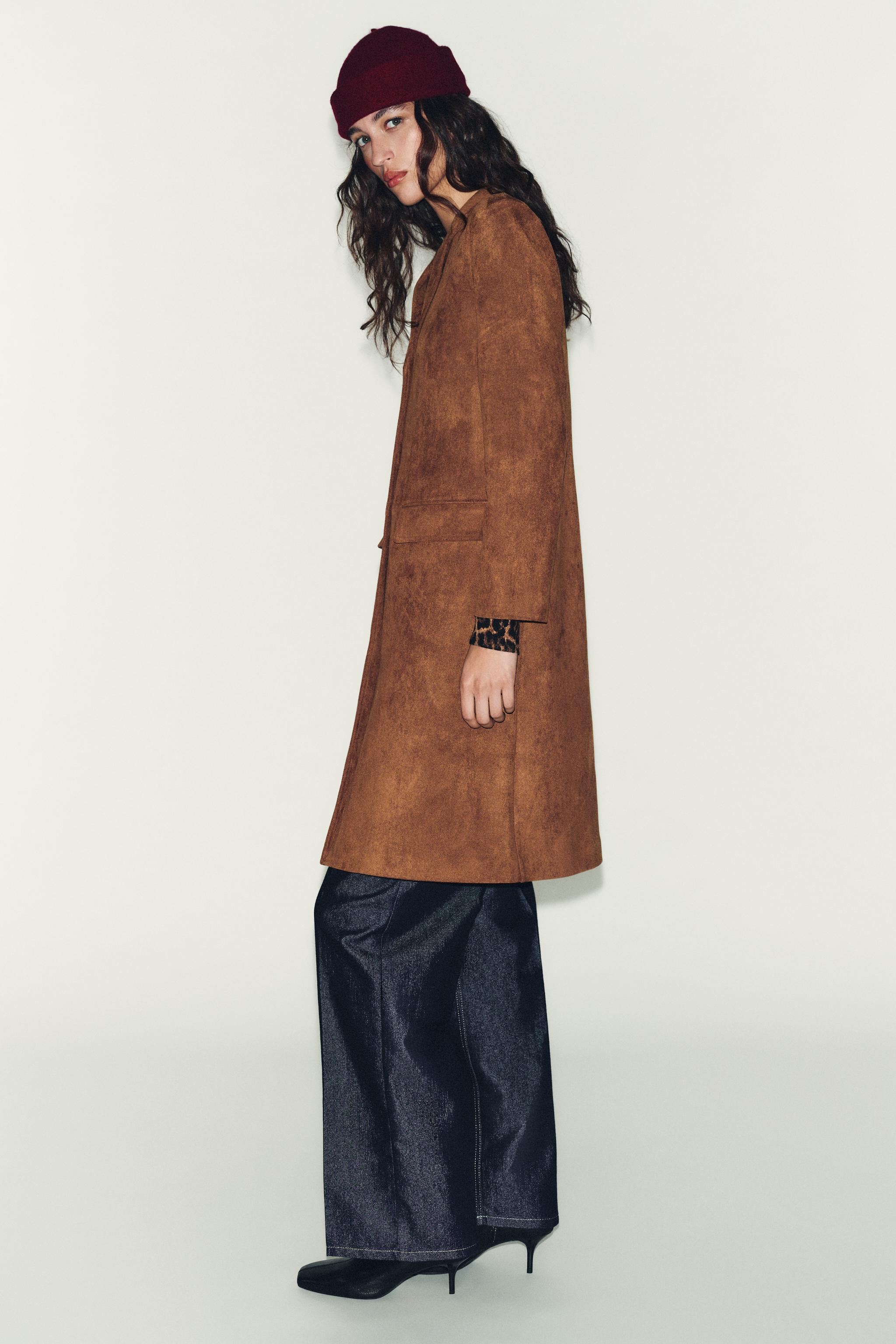 FAUX SUEDE TAILCOAT | Zara US