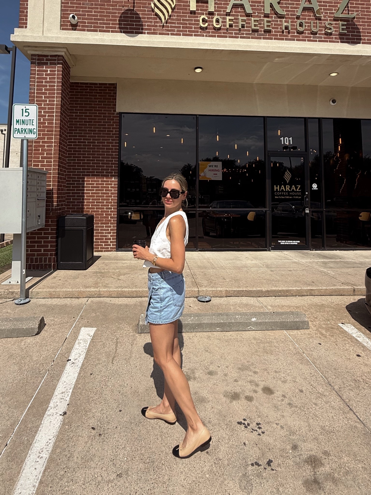 Serving summer in an open-back vest and a jean skort 🫶 

#LTKBeauty #LTKShoeCrush #LTKSeasonal