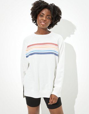 AE Forever Oversized Crew Neck Sweatshirt | American Eagle Outfitters (US & CA)