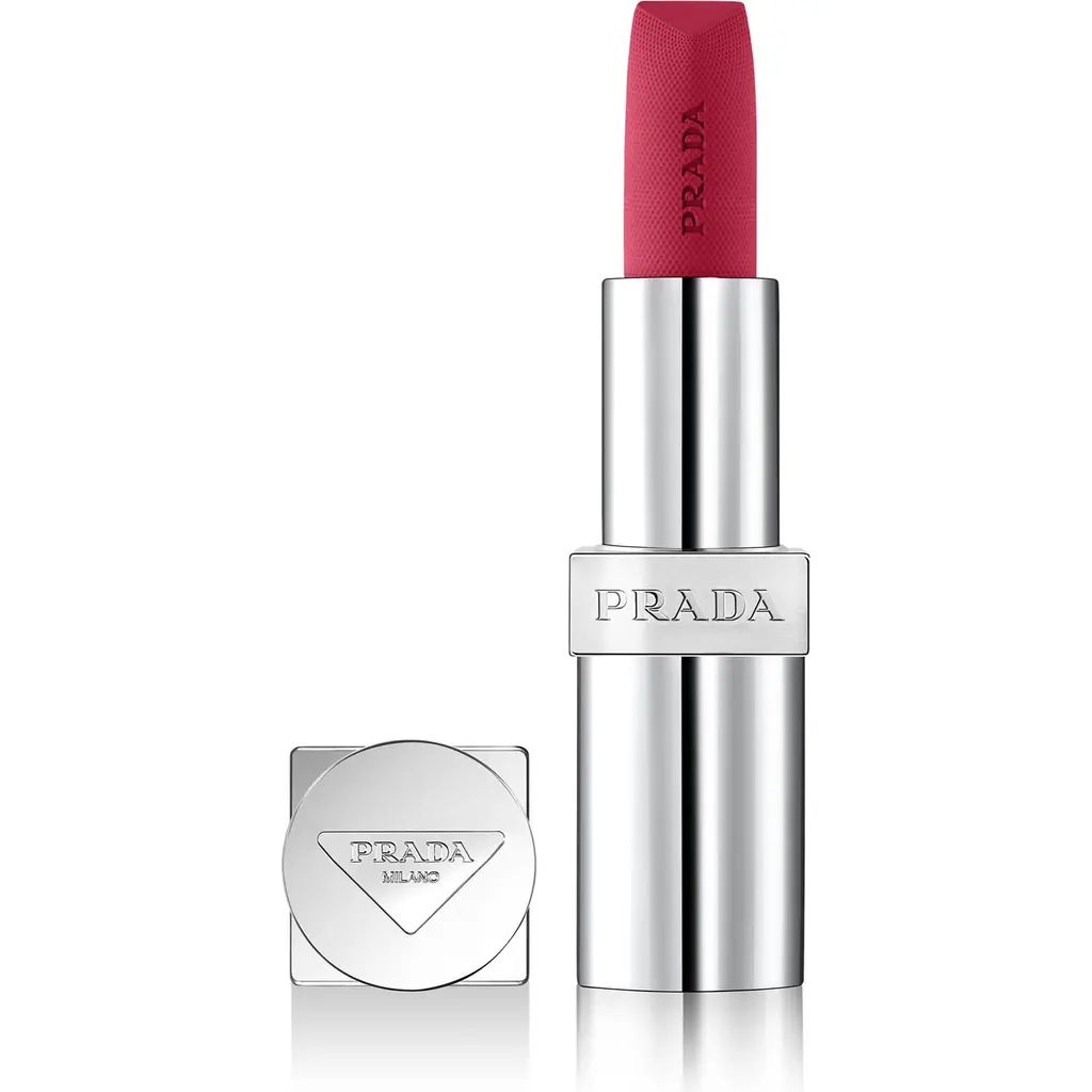 Prada Monochrome Soft Matte Refillable Lipstick in P157 Pourpre - Bright Pink at Nordstrom | Nordstrom