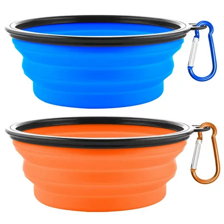 Collapsible Dog Bowls Portable Travel Dog Bowls Expandable for Cat Dog Water Bowls Food Feeding | Walmart (US)