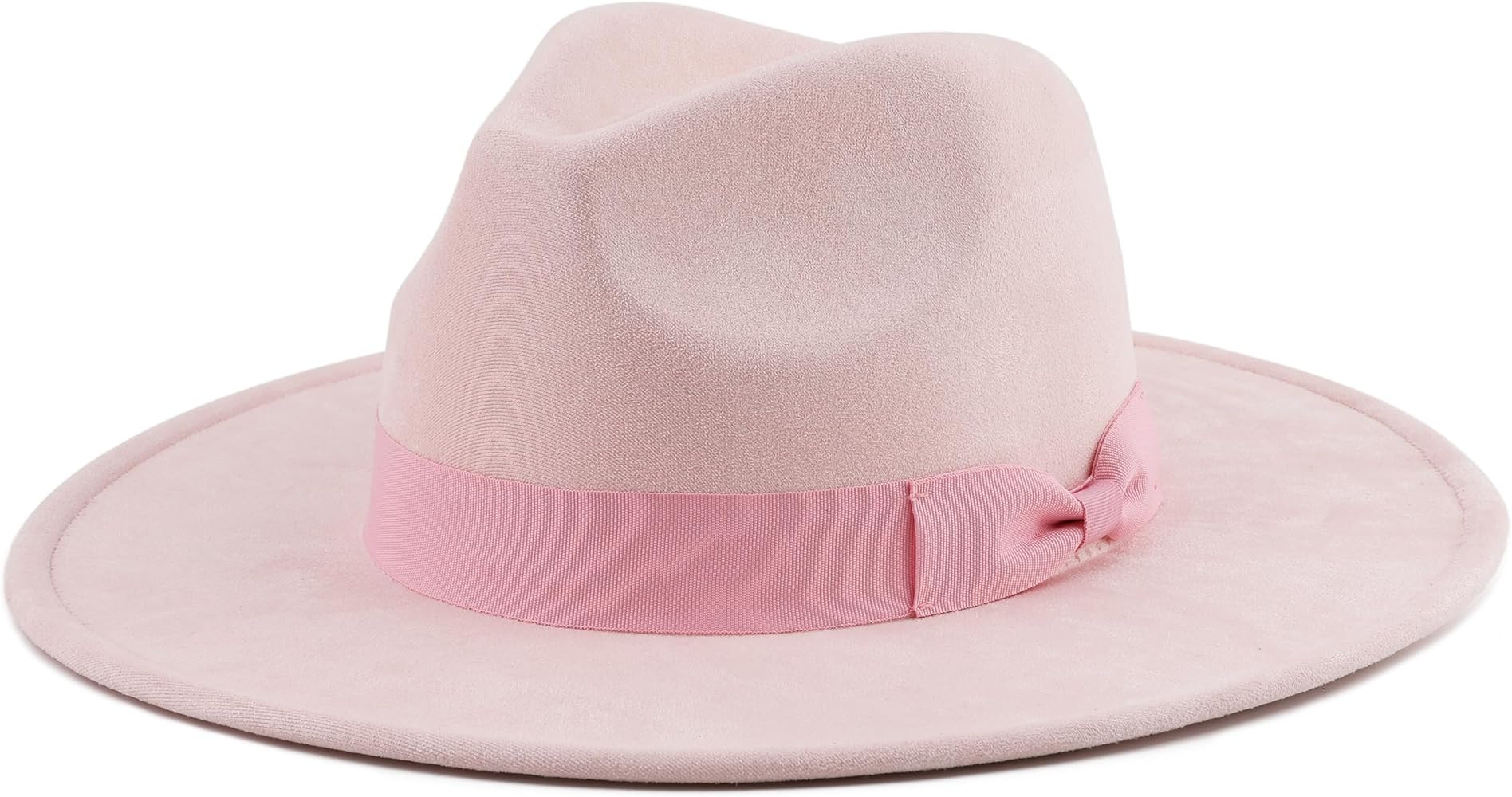 Wide Brim Fedora Hat for Men Women Big Rancher Felt Hat | Amazon (US)