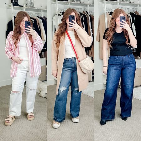 Old navy jeans on sale! Fit true to size. 

White jeans. Straight leg jeans. 

#LTKfindsunder50 #LTKmidsize #LTKsalealert