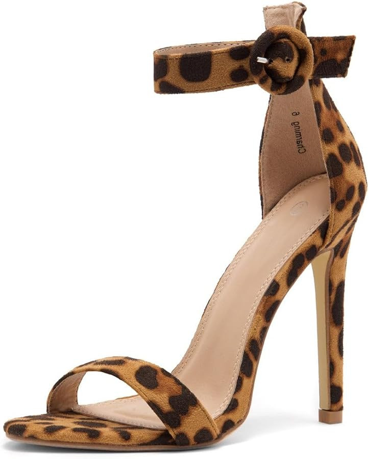 Herstyle Charming Women’s Heeled Dress Sandals Open Toe Ankle Strap High Stiletto Wedding Party... | Amazon (US)