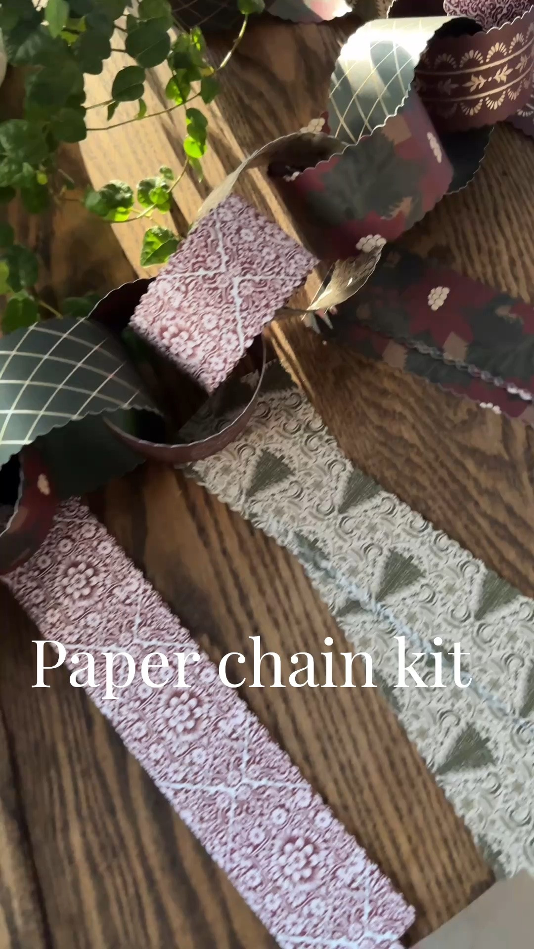 A paper chain kit that’s ready to assemble??? Yes, please. My plan was to buy scrapbook paper and cut my own strips, but I found this kit and bought it instead. The paper is thick card stock with scalloped edges and it comes with a little roll of tape. Can’t wait to share where I’ll be using it. Comes in two other pattern ways.