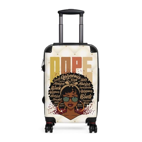 Dope African American Compact Carry On Suitcase Luggage. Free Shipping To U.S. Address!! | Etsy (US)