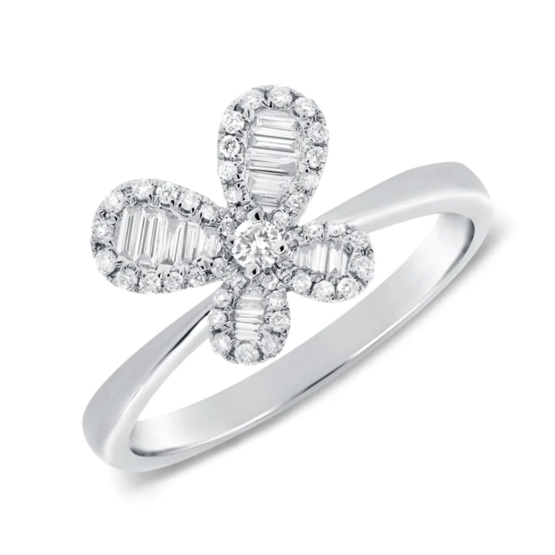 Chloe Baguette Butterfly Ring | RW Fine Jewelry