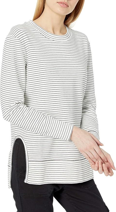 Amazon Brand - Daily Ritual Women's Terry Cotton and Modal Pullover with Side Cutouts | Amazon (US)