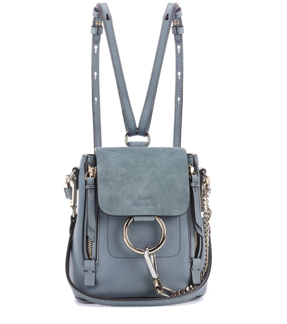 Rucksack Faye Mini aus Leder und Veloursleder | Mytheresa (DACH)