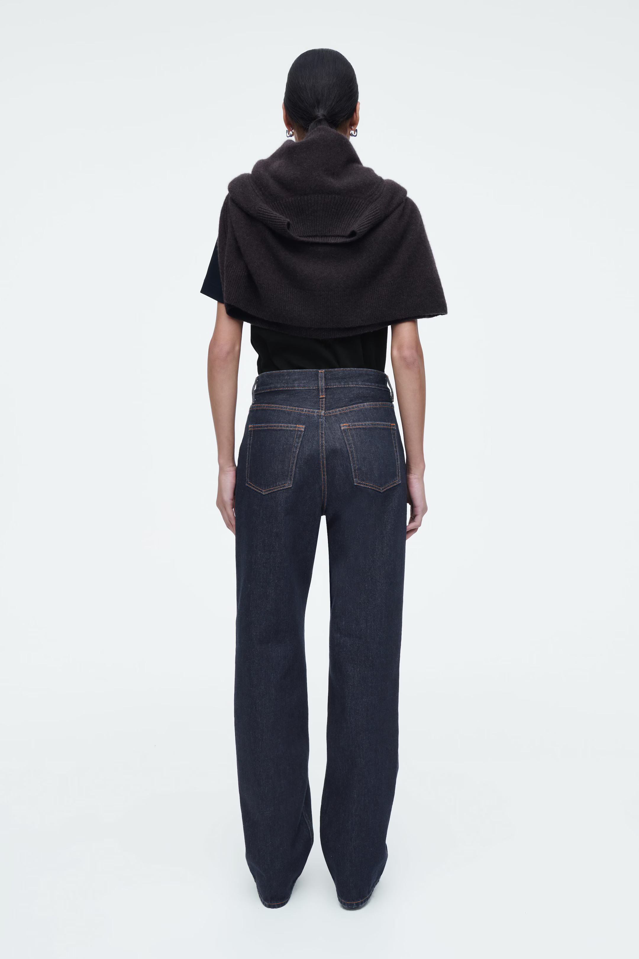 COLUMN STRAIGHT-LEG JEANS - DARK BLUE | COS (EU)