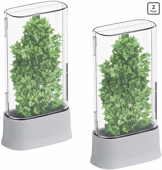 vacane Herb Keeper for Refrigerator, Fresh Herb Saver Herb Storage Containers, Cilantro Container... | Amazon (US)