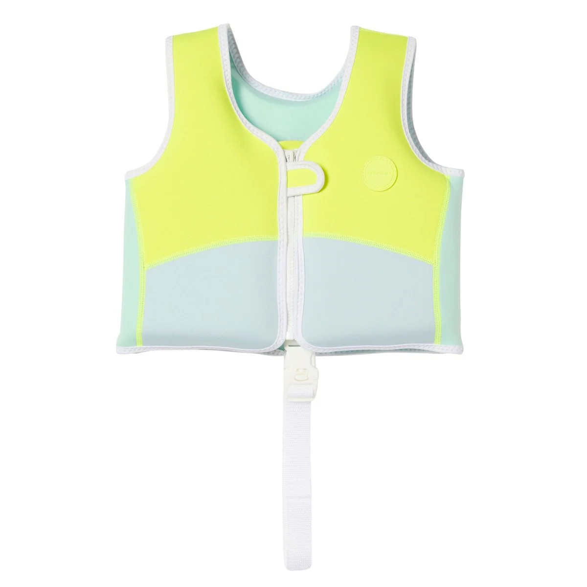Kids Swim Vest 2-3 - Salty The Shark Neon Yellow | SUNNYLIFE US