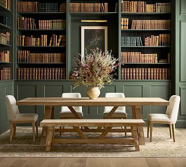 Farmhouse Trestle Extendable Dining Table (84"-104") | Pottery Barn (US)