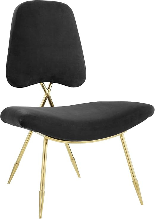 Ergode Ponder Performance Velvet Lounge Chair - Black | Amazon (US)