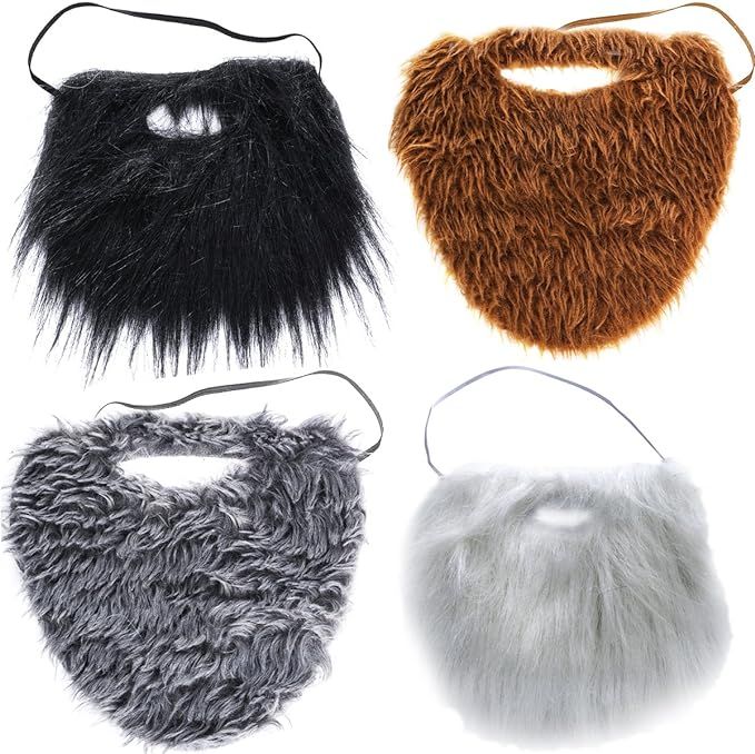 Amazon.com: Tigerdoe Fake Beards for Adults Kids - Costume Accessories - Beard & Mustache - Fake ... | Amazon (US)