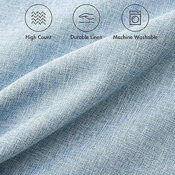 MIULEE Pack of 2 Decorative Throw Pillow Covers Linen Burlap Square Solid Farmhouse Modern Concis... | Amazon (CA)