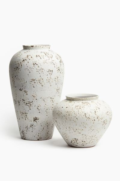 Terracotta vase - Light beige/Speckled - Home All | H&M GB | H&M (UK, MY, IN, SG, PH, TW, HK)